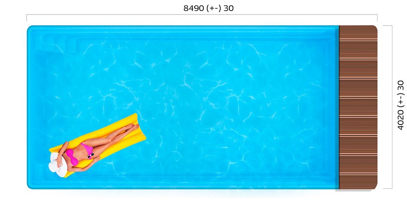 Вид сверху Савой Pool Cover