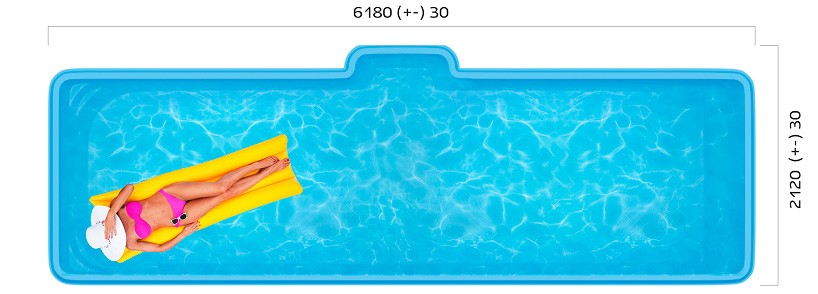 Вид сверху SwimTrack 61