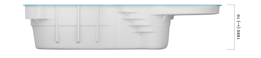 Вид сбоку Мартиника Атолл