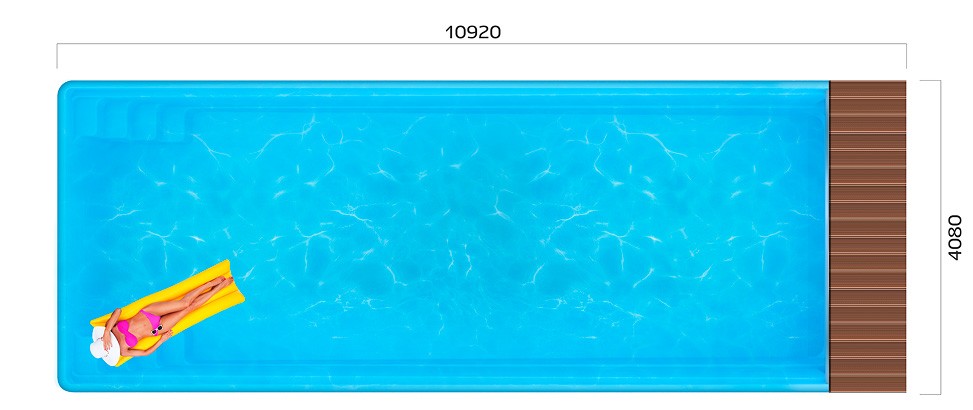 Вид сверху Ксабия Pool Cover