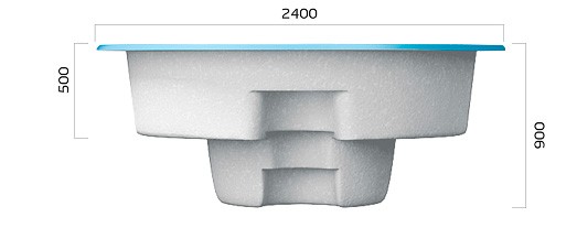 Вид сбоку СПА Скиммерного типа