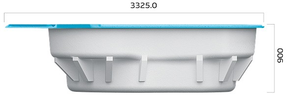 Вид сбоку Вoклюз с водопадом